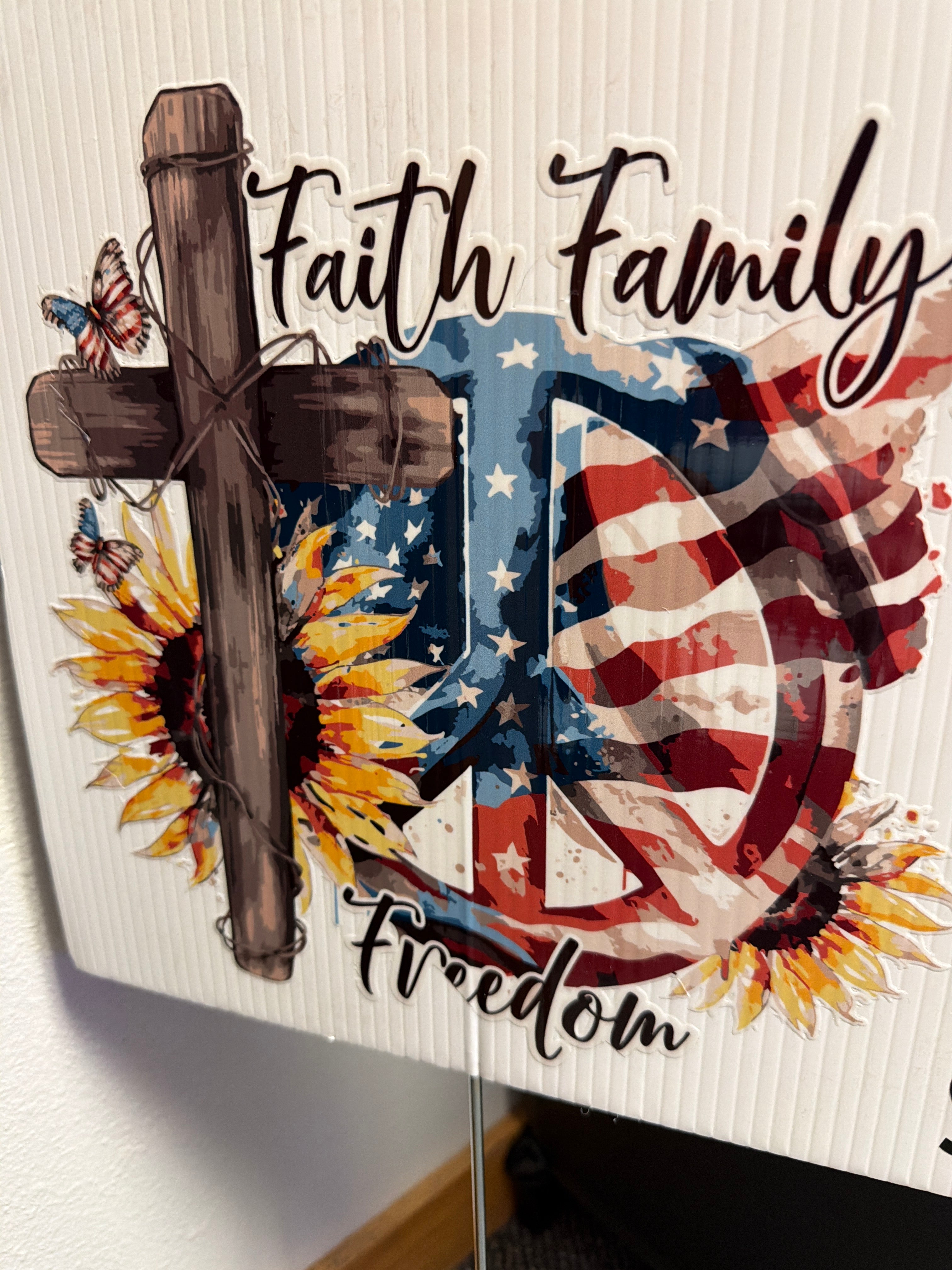 Faith, family, freedom